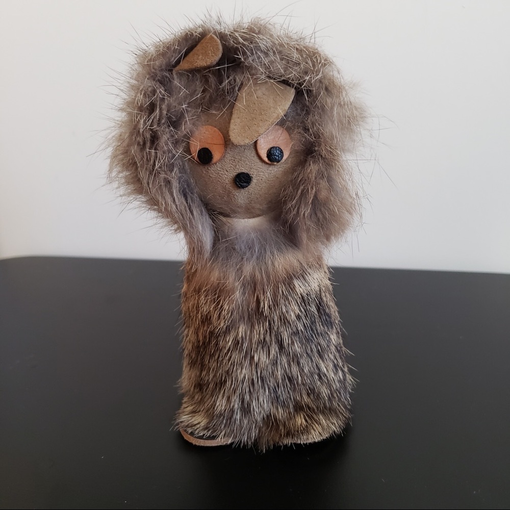 RABBIT WEARING RABBIT FUR COAT